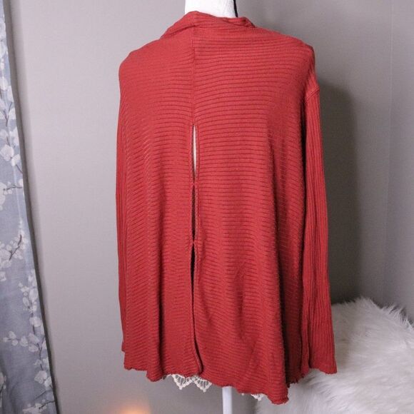 We the free | Cowl Neck Waffle Knit Long Sleeve Top Small - Picture 4 of 6